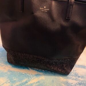 Kate Spade Black and Glitter Tote